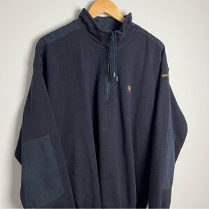 Paul & Shark 1/4 Zip Wool Sweater Excellent Condition XXL Navy Blue